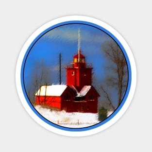 Big Red Lighthouse, Holland Michigan Magnet